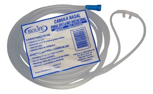 Cánula de oxígeno 2m